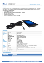 液晶ディスプレイ Rejitek IM-33070W-A0WV1A 製品カタログ