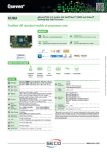 SECO Qseven CPUモジュール KUMA (μQ7-A76-J) 製品カタログ