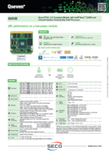 SECO Qseven CPUモジュール AVIOR (Q7-974) 製品カタログ