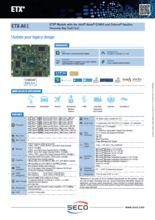 SECO ETX CPUモジュール ETX-A61製品カタログ