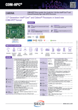 SECO COM-HPC クライアントCPUモジュール CARINA(CHPC-C77-CSA)製品カタログ