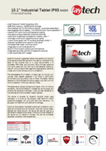 10.1インチ産業用タッチ式IP65タブレット faytech FT101N4200ITCAPOB 製品カタログ