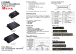 4K HDMI分配器 1入力4出力 HS-1514PW 製品カタログ