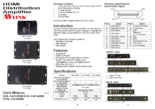 4K HDMI分配器 1入力8出力 HS-1418IW 製品カタログ