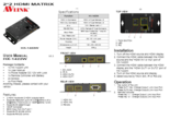 最大解像度 4Kx2K HDMIセレクター HX-1422W 製品カタログ