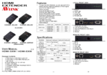 4K2K HDMI延長器 AVLINK HDMI-ELW/ERW 製品カタログ