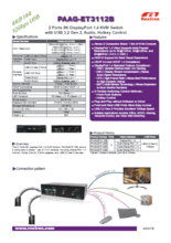 8K KVMスイッチ Rextron PAAG-ET3112B 製品カタログ