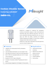 屋外用CO<sub>2</sub>センサー Milesight EM500-CO<sub>2</sub> 製品カタログ