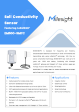 屋外用土壌水分センサー Milesight EM500-SMTC 製品カタログ