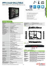 21.5インチ全面防水防塵IP68産業用パネルPC LITEMAX IPPS-2118-SKL2/KBL5 製品カタログ