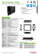 17インチ防水防塵IP65産業用パネルPC LITEMAX IPPS-1768-SKL2-WR00 製品カタログ