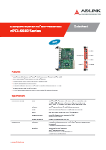 6U CompactPCI CPUボード ADLINK cPCI-6640シリーズ 製品カタログ