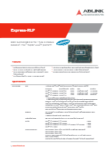 13th Gen COM Express CPUモジュール Type6 ADLINK Express-RLP 製品カタログ