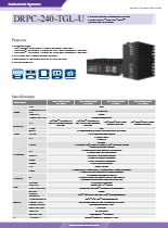Tiger Lake第11世代CPU搭載DINレール組込みPC IEI DRPC-240-TGL-U 製品カタログ