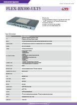 Whiskey Lake CPU搭載 産業用小型組込みPC IEI FLEX-BX100-ULT5 製品カタログ