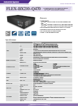 2U AIシステム向け産業用小型組込みPC IEI FLEX-BX210-Q470 製品カタログ