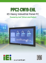 18.5”インチ重工業向けファンレスパネルPC IEI PPC2-CW19-EHL 製品カタログ