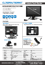 7インチ液晶ディスプレイ NEWAY CL7639N/NT 製品カタログ