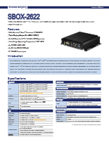 第11世代CPU搭載 拡張温度対応 ファンレス組込みPC SINTRONES SBOX-2622 製品カタログ