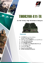 第11世代 CPU搭載 軍事用ファンレス組込みPC 7STARLAKE THOR200-X11-TX 製品カタログ