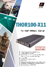 第11世代 Tiger Lake CPU搭載軍事用ファンレス組込みPC 7starlake THOR100-X11 製品カタログ