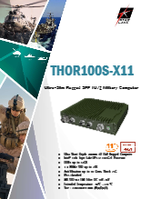 第11世代 Tiger Lake CPU搭載軍事ファンレス組込みPC 7starlake THOR100S-X11 製品カタログ