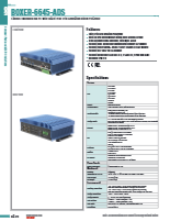 Alder Lake 第12世代 CPU搭載　産業用ファンレス小型PC AAEON BOXER-6645-ADS 製品カタログ