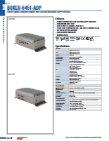 Alder Lake 第12世代 CPU搭載 産業用ファンレス小型PC AAEON BOXER-6451-ADP 製品カタログ