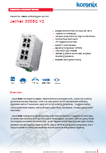 Korenix 産業用イーサネットスイッチ JetNet 3008G v2 製品カタログ