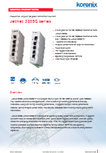 Korenix 産業用イーサネットスイッチ JetNet 3205G 製品カタログ