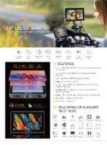 超高輝度1200cd/m2、12G-SDI対応 5.5インチ ワイド 高輝度モニター FEELWORLD H5 製品カタログ