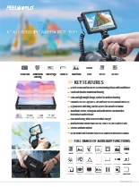 高解像度4K UHD 対応 6インチワイド ビデオカメラ用高輝度モニター FEELWORLD T6 製品カタログ