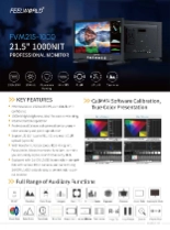 高輝度1000cd/m2,3G-SDI対応 21.5インチ高輝度モニタ FEELWORLD FVM215-1000 製品カタログ