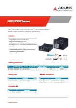 Intel N / Atom x CPU 搭載 産業用ファンレス組込みPC ADLINK MXC-3300 製品カタログ