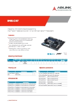 Core 200Sシリーズ & 第14世代 CPU 産業用ATXマザーボード ADLINK IMB-C47 製品カタログ