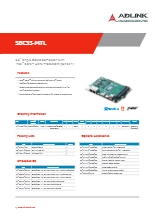 Core Ultra(シリーズ1) 125H 28W 産業用3.5”SBC ADLINK SBC35-MTL 製品カタログ