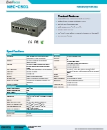 NXP i.MX8M Plus CPU搭載 エッジAI組込みPC EverFocus NEC-C501 製品カタログ