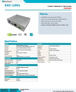 コンパクトで持ち運びに便利 Jetson Orin Nanoシリーズ AI 小型BOX PC EverFocus EAC-10N1 製品カタログ