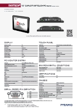 10インチ Atom x6413E 防水IP65タッチパネルPC faytech FT10BX6413ECAPOB 製品カタログ