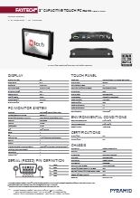 8インチ Atom x6413E 前面防水IP65タッチパネルPC faytech FT08X6413ECAPOB 製品カタログ