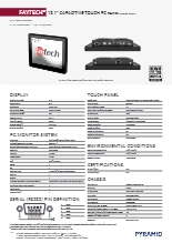 12.1インチ Atom x6413E 防水IP65パネルPC faytech FT121BX6413ECAPOB 製品カタログ