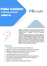IP67 LoRaWAN水道メーターパルスカウンター Milesight EM300-DI 製品カタログ
