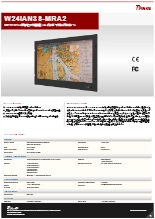 DNV認証(船級)取得 24インチ ディマー付マリンパネルPC Winmate W24IAN3S-MRA2 製品カタログ