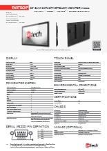 43インチ 薄型設計に対応 高輝度タッチモニター Faytech FT43TMCAPHBOB 製品カタログ