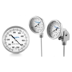 バイメタル式温度計／感温部保護管