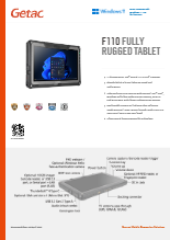 11.6型 堅牢タブレットPC F110