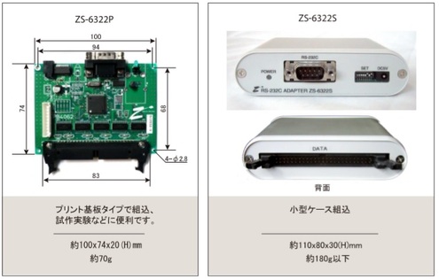 RS-232Cアダプタ ZS-6322