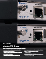 Haivision社　SRTプロトコル・H.265/H.264対応堅牢ビデオエンコーダ   Makito X4
