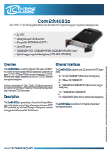 Interface Concept社　3U VPX　L2+/3イーサネットスイッチ　ComEth4082e