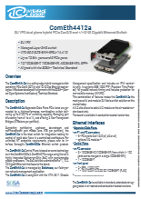 Interface Concept社 - 3U VPXハイブリッドPCIe/GbEスイッチ - ComEth4412a